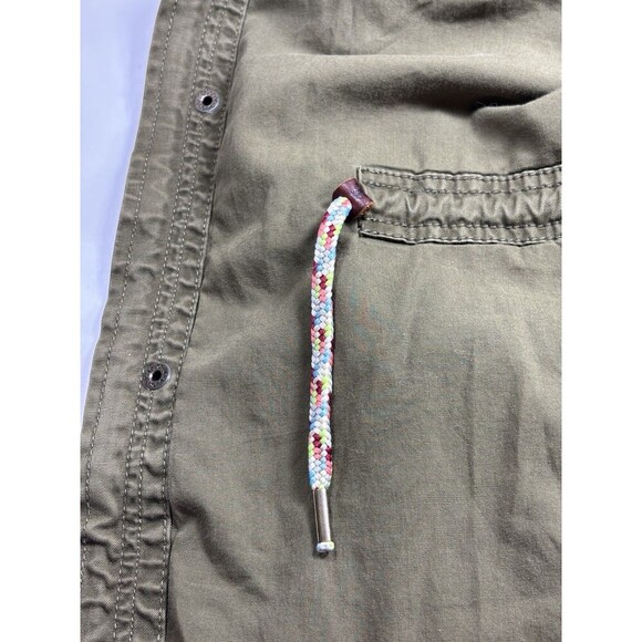 Maison Scotch by Scotch & Soda Cargo Utility Vest Olive Green Medium Drawstring - Picture 6 of 15